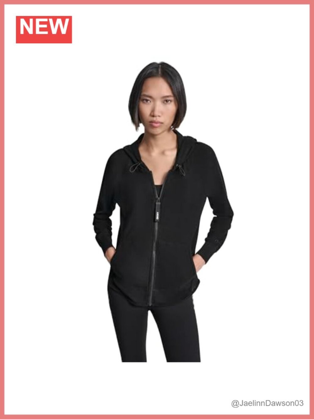 Full Zip Mini Waffle Hoodie Sweatshirt Long Sleeve Zip Up Layer